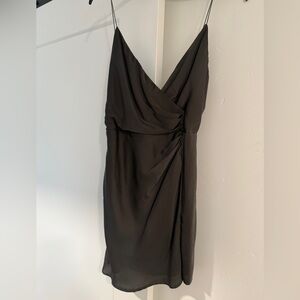 Tobi Charcoal slit Mini Dress